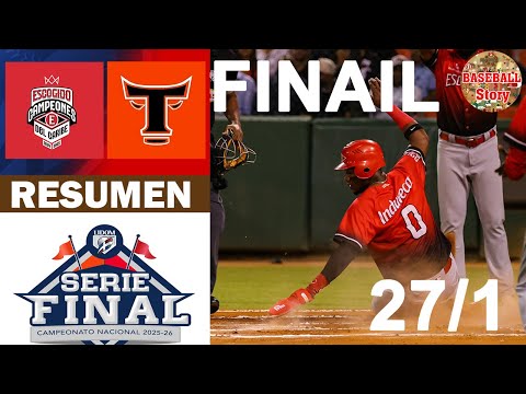 Final: Leones del Escogido Vs Toros del Este Resumen | Serie Final Juego 5 (27/1/2026)
