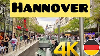 Rundgang in Hannover, Deutschland - 4K 60fps