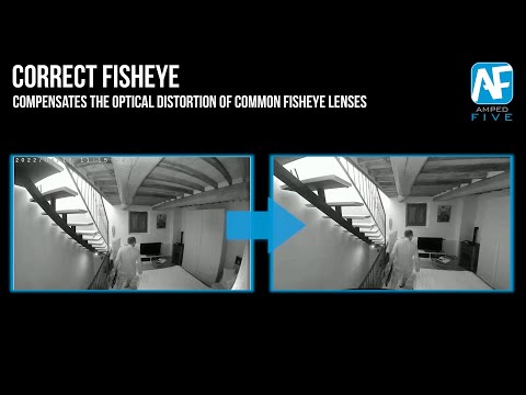 Correct Fisheye: Compensate the Optical Distortion of Fisheye Lenses in Amped FIVE