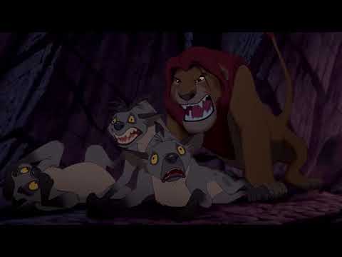 The Lion King Mufasa saves Simba from hyenas Comparison (1994) and (2019)