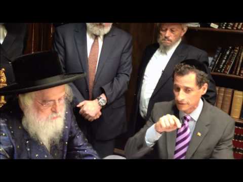 Anthony Weiner Meeting with The Rebbe of Munkatch