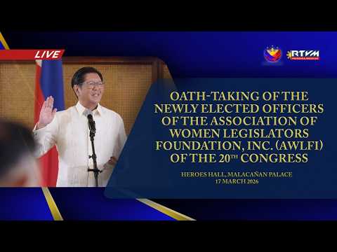 Oath-taking of the Newly Elected Officers of the AWLFI of the 20th Congress