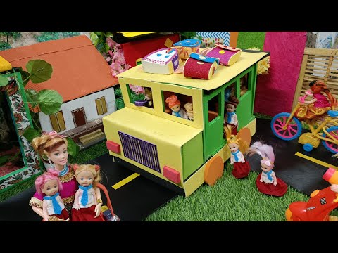 மகிழ்ச்சியான நேரம் பகுதி 268 | kavitha vinitha 's new bus | mini green food