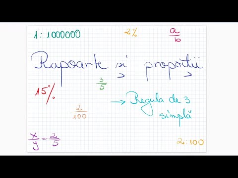 Regula de trei simpla - Clasa a VI-a