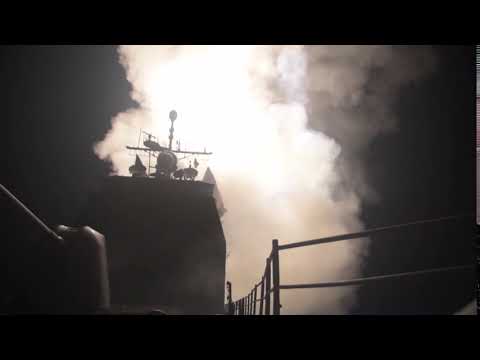 USS Monterey launches Tomahawk missiles against Syria (1/2) April 14, 2018