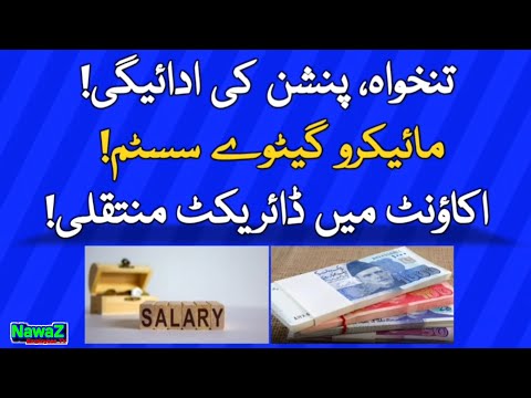 Salary and Pension Payment Through Micro Payment Gate Way System!