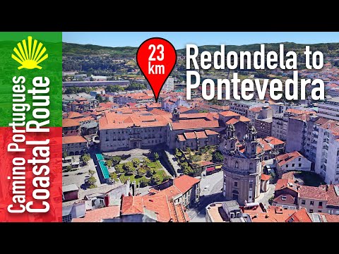Camino Portuguese Map 09 | Redondela to Pontevedra 22.53 km