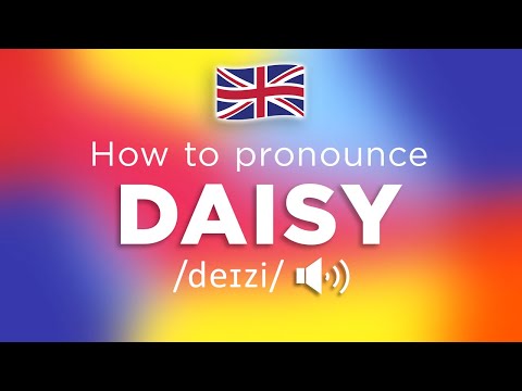 How To Pronounce Daisy (100% NATIVE Speaker!!)