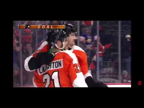 James van Riemsdyk Goal Flyers vs Jets 2/1/22