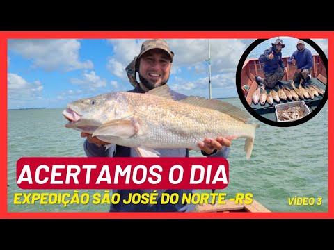 Expedição São José do Norte RS, Vídeo 3 mas virou Primeiro Vídeo com Record de peixe que pescamos!