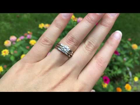 0.175 Ct. Raised Shared Prong Ring Guard - TwoBirch - TB-GUARD-0175-WG-D