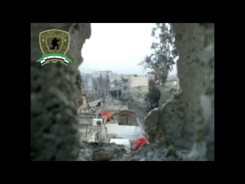 استهداف قناصي كتيبة شهداء العسالي جنود النظام في قسم شرطة حي القدم في مدينة دمشق