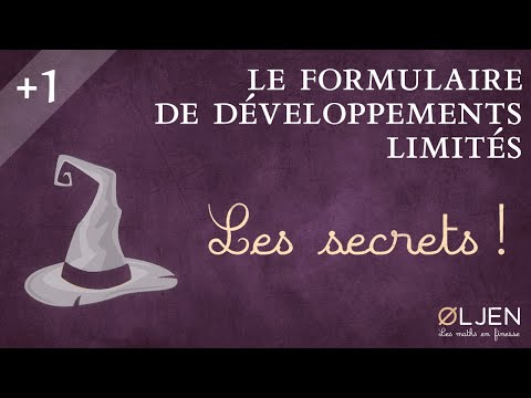 [UT#60] 🧙 Le formulaire de développements limités