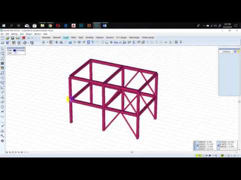 How to Design Frame Model in AxisVM X5 - Part 1 | How to Learn AxisVM in English 2019