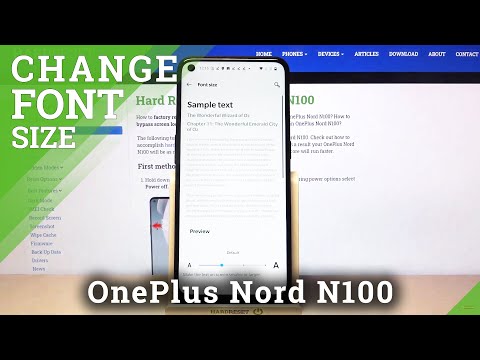 How to Set Up Preferable Text Size in OnePlus Nord N100 – Change Font Size