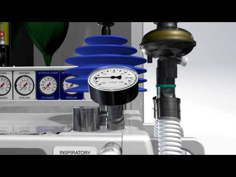 Animation of the universal anaesthesia machine and ventilato...