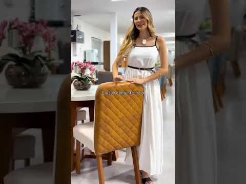 CONJUNTO SALA DE JANTAR BOM PASTOR NEW RIVER + 4 CADEIRAS VERSATI - video