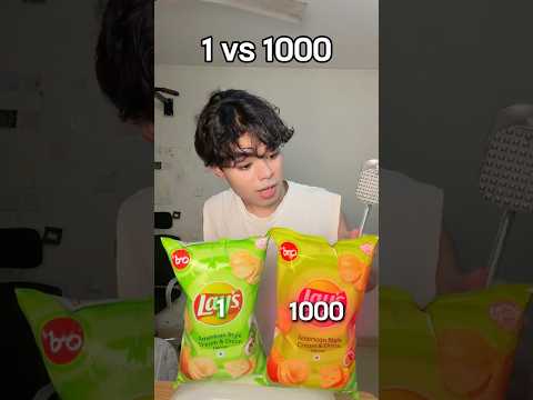 Lay's 1 vs 1000 SMASH #food #cooking