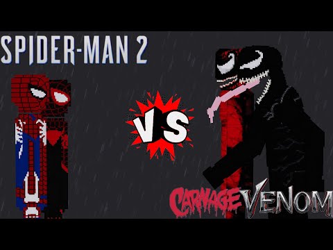 Spider-Man 2 vs Venom/Carnage in People Playground