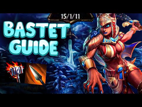 HOW DO YOU STOP HER? Bastet Jungle Guide / Gameplay 15-1 K/D #smite #smiteseason9