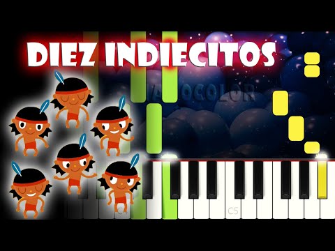 Diez Indiecitos | Piano Cover | Tutorial | Karaoke
