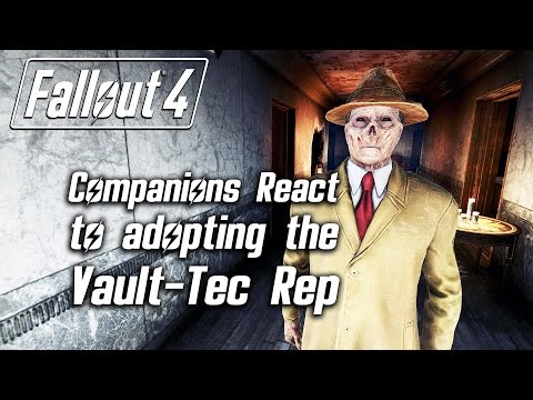 Fallout 4 - Deathclaw named "Fluffy"? - Companions React to Adopting the Vault-Tec Rep