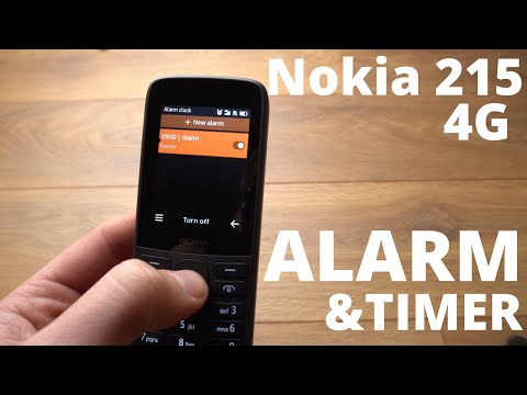 Set Alarm / Timer / Stopwatch on Nokia 215 4G Mobile Phone