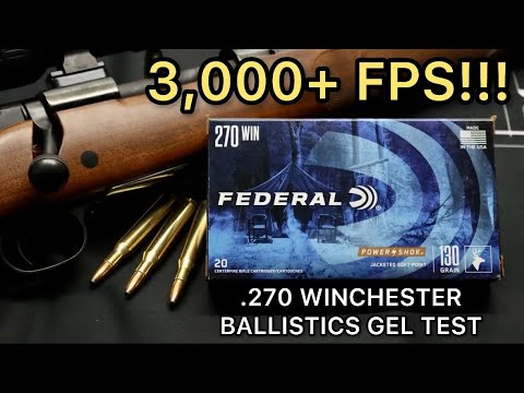 WARP SPEED!! 270 Winchester Federal PowerShok 130gr Ammo Test