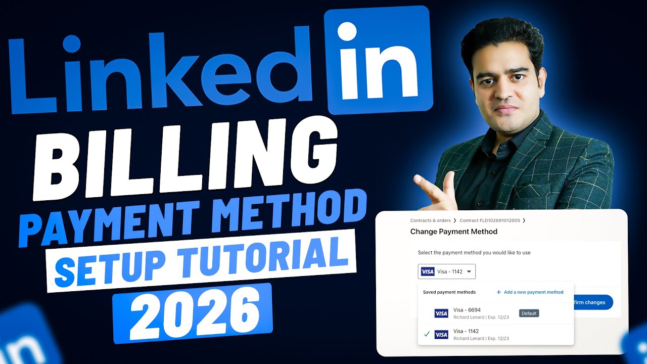 LinkedIn Ads Billing and Payment Method Setup Tutorial 2026 | #linkedinmarketing