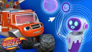 Blaze Fire Truck Monster Machine w/ Mega Bot! Scie