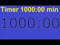 1000 Minute Timer Countdown 1000 Min With Alarm At The End 1000 Minuten Uhr Stoppuhr Zähler