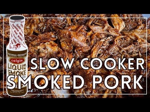 Best-Ever Crockpot Smoked Pulled Pork! | Simple to Make Slow Cooker Smoked BBQ Pork Roast Recipe