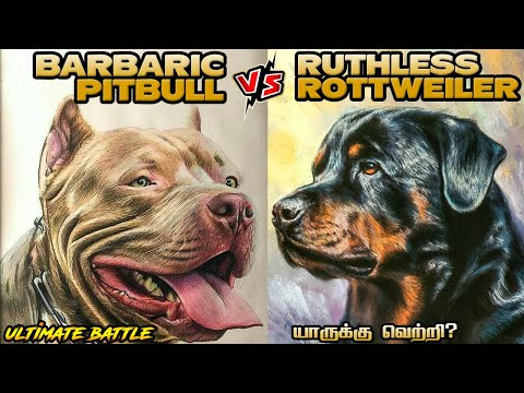 Pitbull vs Rottweiler in Tamil | அமெரிக்கன் பிட்புள் டெரியர் vs ராட்வொய்லர் #dogs #savagepoint