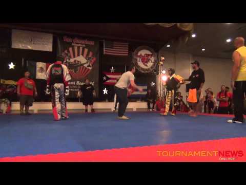 Josh Horwege vs Ramon De La Cruz 30+ WKF Championship Fighting at Pan American Internationals 2013