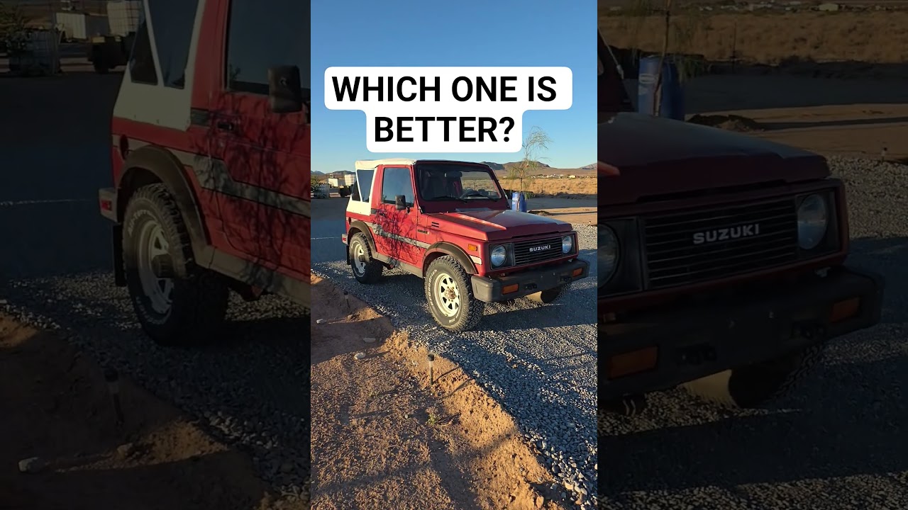 Suzuki Samurai or Geo Tracker? Which one would you take? #suzukisamurai #geotracker #4x4 #offroad