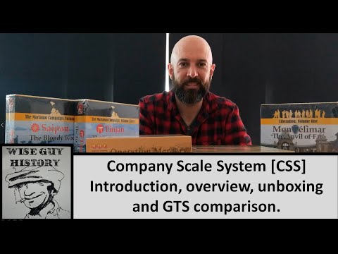 Company Scale System [CSS - Compass Games] - Introduction, overview, unboxing and GTS comparison.
