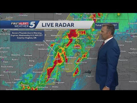 Severe storms continue into eastern Oklahoma after hitting OKC metro