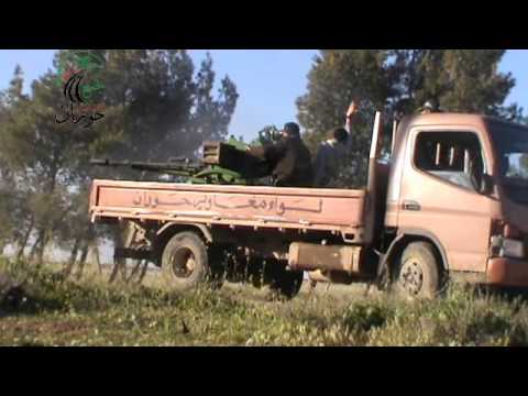 استهداف حاجز أم المياذن في ريف درعا برشاش 23 من قبل لواء مغاوير حوران