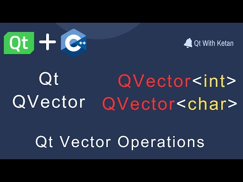 Qt QVector | QVector Class Use , Functions And Operations