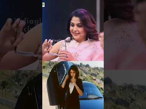 Adhe style uhh ya❤️‍🔥 | Ramya Krishnan recreates Padayappa scene | #ramyakrishnan #padayappa #shorts