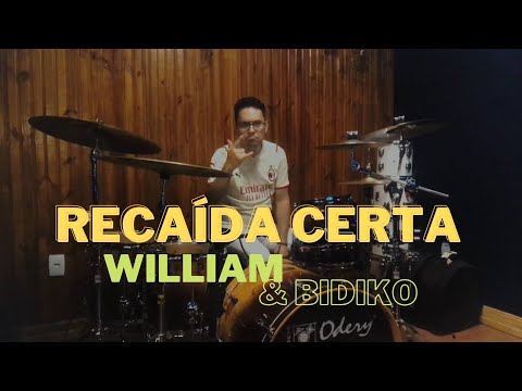 RECAÍDA CERTA - William e Bidiko, Clayton e Romário | Drum Cover - Edinho Sagahc #sertanejo