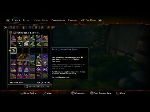 #Neverwinter - Level 80 Dark Elf Rogue / Razortyrannus Rex Hunting in The Lost City of Omu(Xbox One)