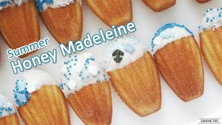 마린룩을 입은 마들렌~★ 썸머 허니 마들렌 만들기 : How to make Summer Honey Madeleine : マドレーヌ -Cooking tree 쿠킹트리