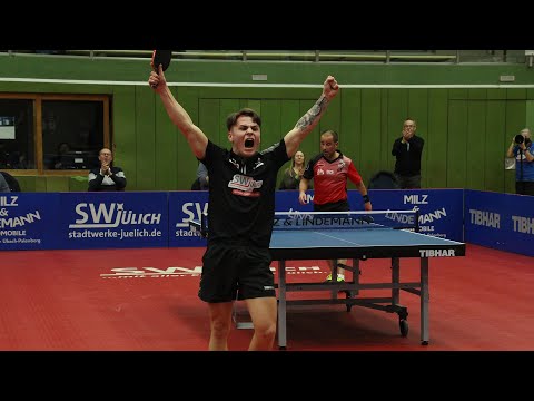 Kas van Oost vs. Damien Eloi (1. FC Köln) | 12. Spieltag - 2. Tischtennis Bundesliga