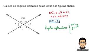 Calcule Os Angulos Indicados Pelas Letras Nas Figuras Abaixo