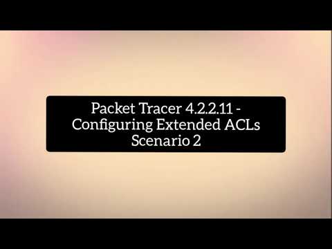 Packet Tracer 4.2.2.11 - Configuring Extended ACLs Scenario 2