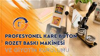 Goldpix Profesyonel Kare Buton Rozet Makinesi ve Giyotin Kurulumu / Te