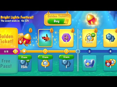 @Fishdom Level 9963 - 9965. Bright Lights Festival Level 3 🔓