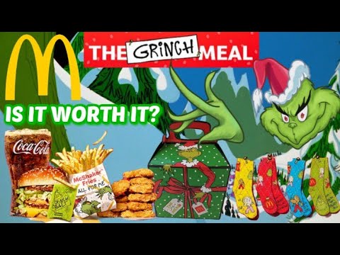 McDonald's NEUES GRINCH-MENÜ im Test (NEUE Grinch-Socken & Salz) Lohnt es sich?