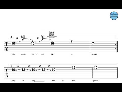 Rudolph Using Slides, Pull-Offs, Hammer-Ons and Bends